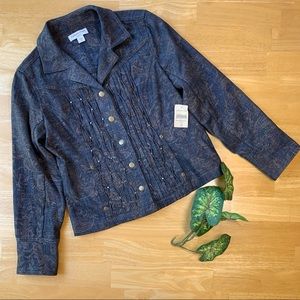 HOST PICK 🎉 Coldwater Creek Embellished Denim Jacket, 8P, NWT